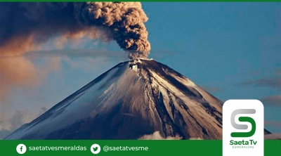 Volcán Sangay se mantiene activo