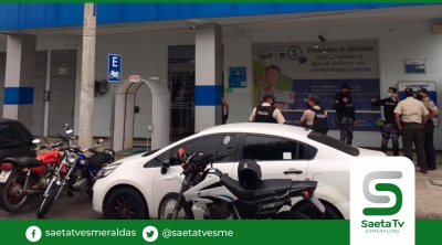 Asaltan entidad bancaria en Portoviejo