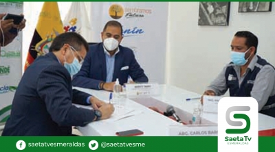 Alcaldía de Quinindé y mies firmaron convenio de cooperación