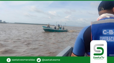 Se inician patrones de búsqueda de una persona desaparecida en el río Esmeraldas