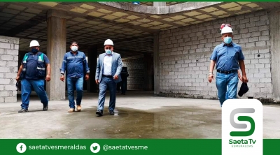 Alcaldía de Atacames retomó construcción de edificio municipal