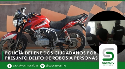 Policía detiene dos ciudadanos por presunto delito de robos a personas