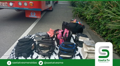 En Quinindé capturan droga en bus de servicio público