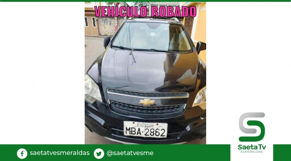 Se roban vehículo de exreina de Esmeraldas