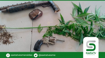 Detienen a individuo que tenia cultivo de plantas de marihuana en Voluntad de Dios