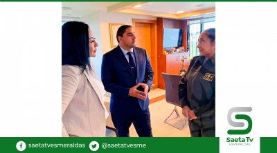 Prefecta y Asambleísta Javier Ortiz se reunieron con Comandante General de la Policía