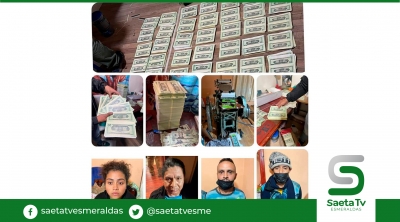 Desmantelan banda que falsificada dólares en Ecuador