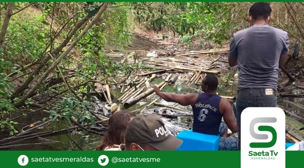 Estuario del río Tonchigüe colapsa y dificulta acoderamiento de lanchas