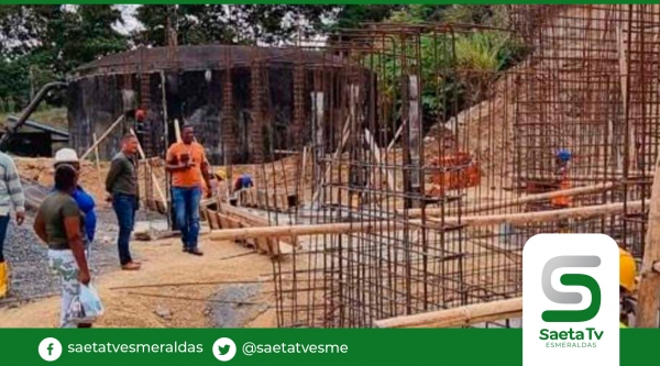 Avanza construcción de tanque reservorio de agua potable para Rocafuerte