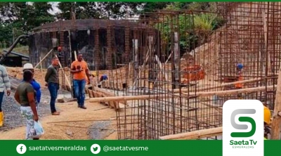 Avanza construcción de tanque reservorio de agua potable para Rocafuerte