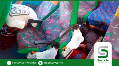 Dos víctimas de sicariato al interior de un bus intercantonal
