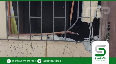 Atentado explosivo deja daños materiales en una vivienda de Balao