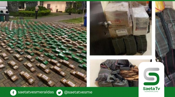 Policía Nacional ubicó una tonelada de drogas en una vivienda en Daule
