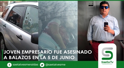 Asesinan a joven empresario