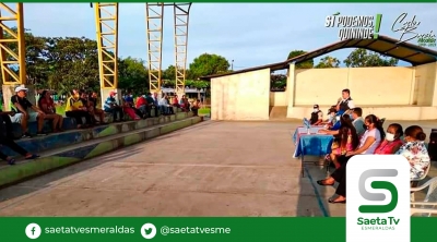 Asamblea de Seguridad en La Quinta, Malimpia, Quinindé