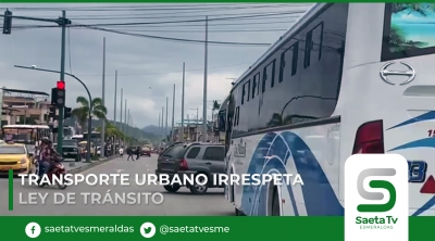 Transporte urbano irrespeta ley de tránsito