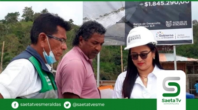 Concejala de Atacames supervisa obras municipales en Súa
