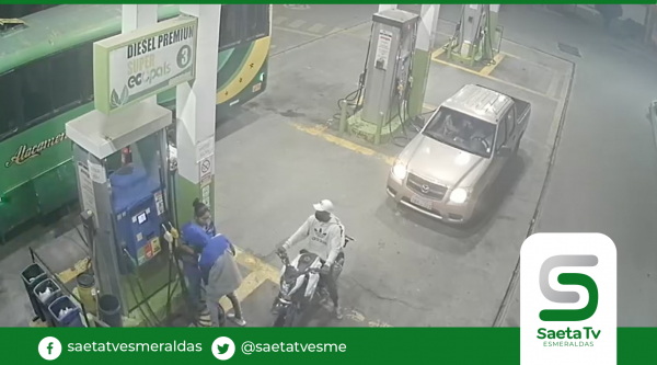 Motorizados asaltaron gasolinera de Tonsupa