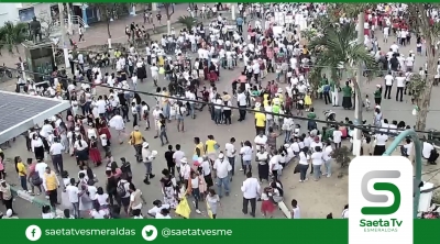 Se efectuó marcha por la paz en Esmeraldas