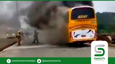 Unidad interprovincial Carlos Alberto Aray en se incendió hoy