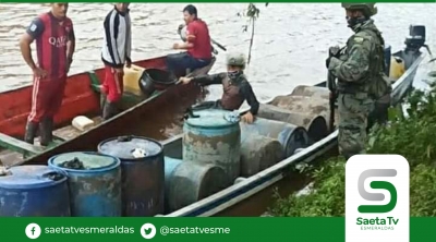 605 galones de combustibles fueron encontrados en embarcación