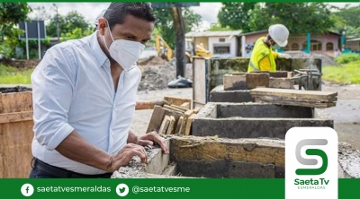 Alcalde de Lago Agrio verifica avance de obras