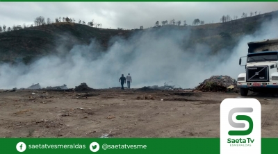 Incendio en botadero municipal