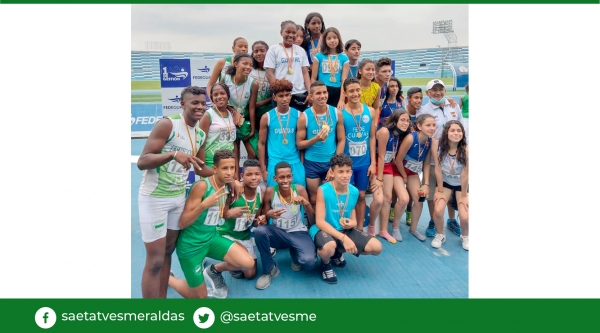 11 medallas fue el resultado de Esmeraldas en campeonato nacional u-16