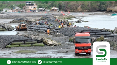 Espigón sumergible en Súa, en recta final
