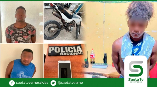 Policía de Esmeraldas detuvo a cuatro personas que cometieron diferentes delitos