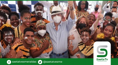 Presidente Lasso destacó participación de niños y jóvenes en el Teatro del Barrio