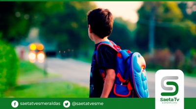 Niño de 7 años cargaba un kilo de droga en una mochila en Esmeraldas