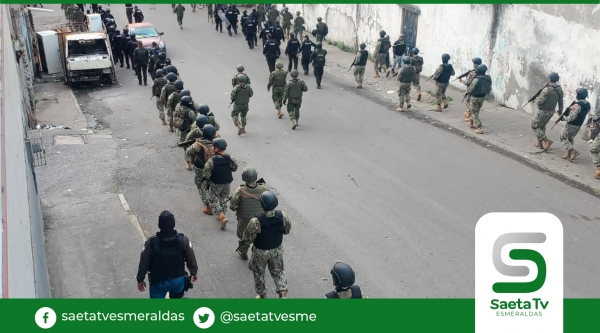 FF.AA realiza operaciones militares en apoyo a otras entidades del Estado en el marco del estado de excepción en Esmeraldas