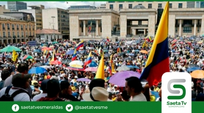 Oposición lidera primeras manifestaciones contra administración de Gustavo Petro