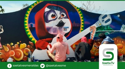Atacames embellece su entorno con atractivos murales