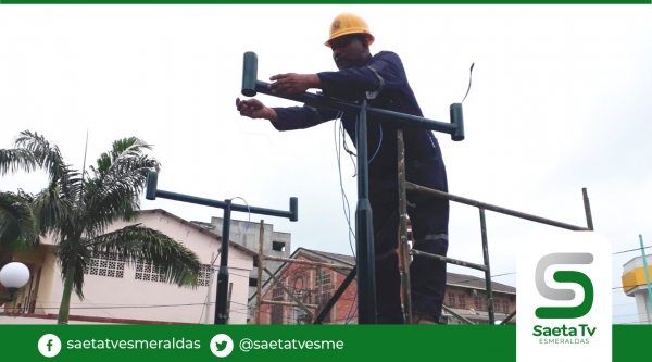 Inició intervención de parque central de la ciudad de Atacames