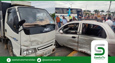 Accidente de tránsito en Terminal terrestre de Esmeraldas