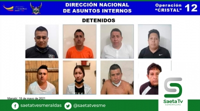 En Manabí Policías en servicio activo integraban una banda que mantenía nexos con la Organización Los Choneros