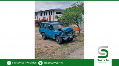 Choque por alcance en Timbre deja heridos y daños materiales