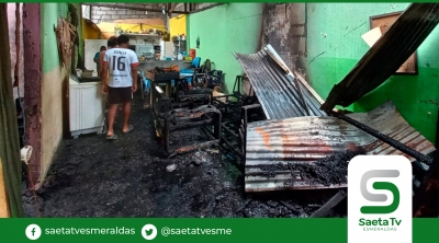 Incendio dejó en la calle una familia en la Propicia 2