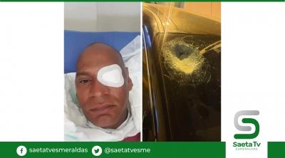 Delincuentes lanzaron pedrada al parabrisa del carro de un periodista y le afectó la vista