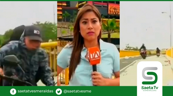 Intento de robo a equipo periodístico en Guayaquil se registró en vivo