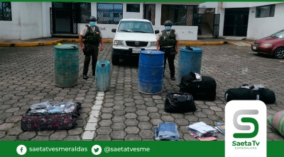 Policía requisa 180 galones de combustibles que iban para Colombia
