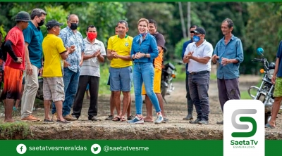 Susana González, Prefecta del Guayas, atiende familias de Salitre afectadas por emergencia invernal