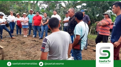 Alcalde de Atacames visitó las comunidades Partidero de China, Partidero de Ulloa y de Tillo Mocho