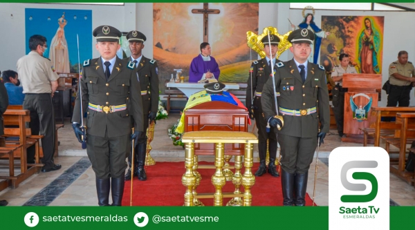 Rindieron homenaje post-mortem a policía asesinado en Quinindé
